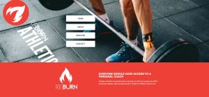 Reburn marketing digital service website design example